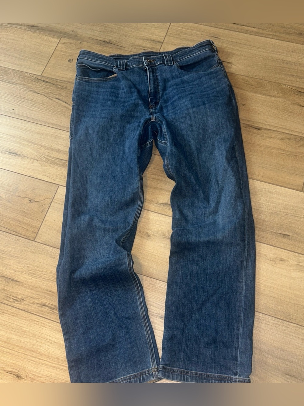 Duluth Trading Ballroom Double Flex Jeans Mens 36x32 Blue Standard Fit